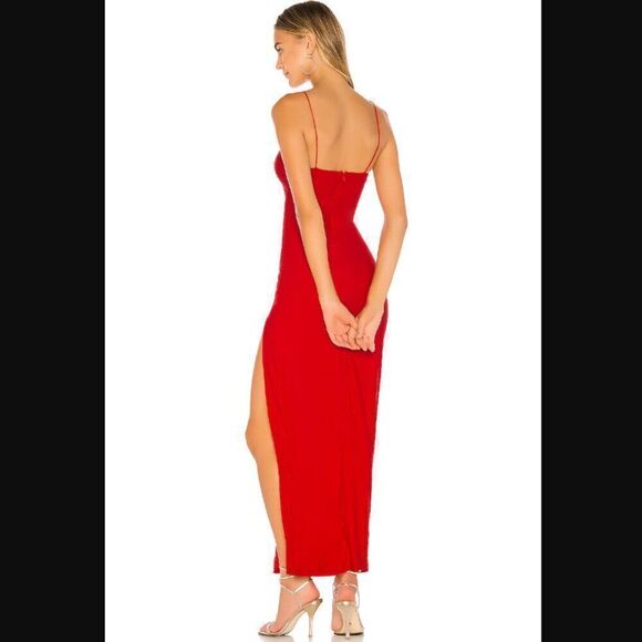 NWT Revolve x Superdown Loraine Slit Maxi Dress in Red | size XS - Picture 2 of 9